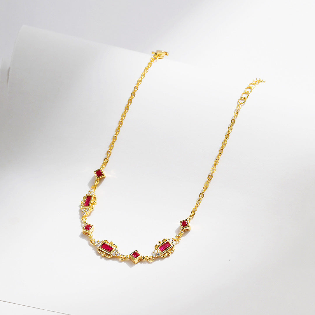 Prm9127: The Royal Ruby Art Deco Bracelet