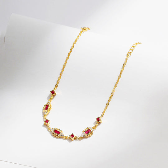 Prm9127: The Royal Ruby Art Deco Bracelet