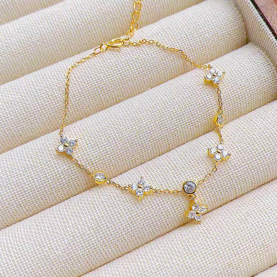 Prm9130 – Clover Moissanite Bracelet