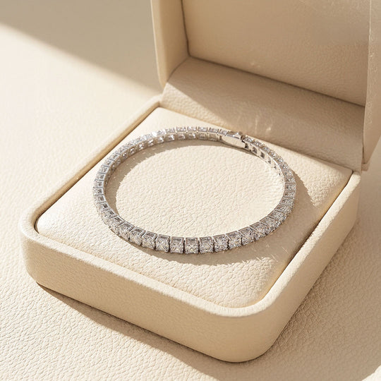 Square Tennis Bracelet | Moissanite | Prm9145