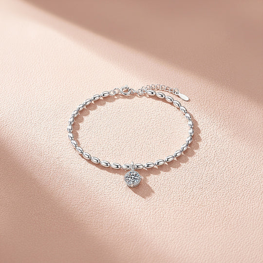 Oval Bead Bracelet | Moissanite | Prm9156