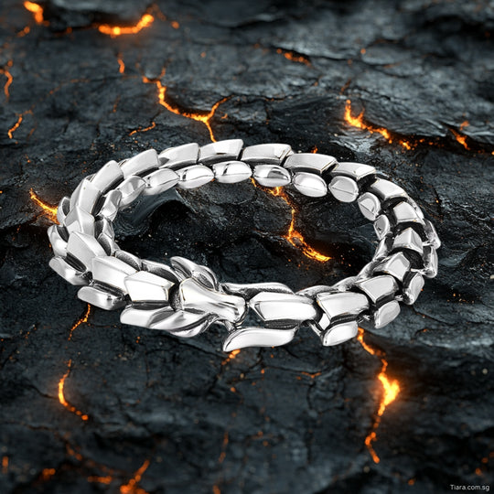 Sliver Dragon Bracelet