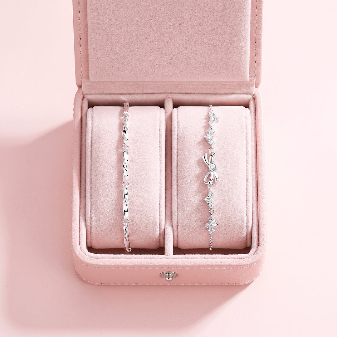 Silver &amp; Shine Couple Bracelets