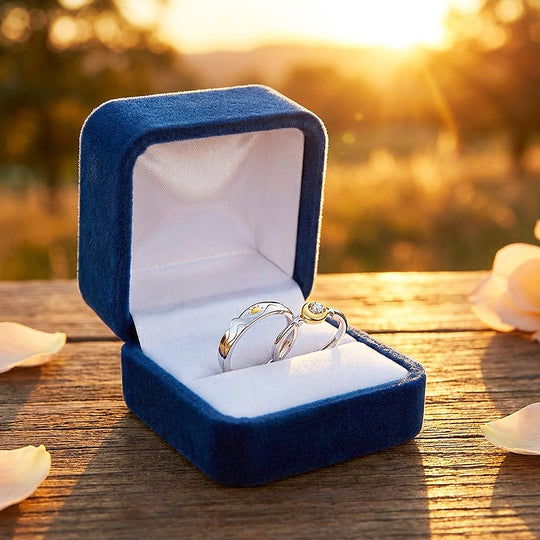 Sun &amp; Moon Couple Rings | Solar and Lunar Love