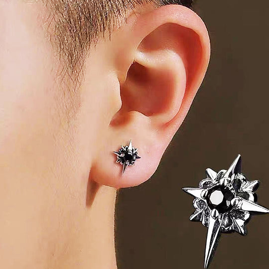 Spike Ear Studs for Men - 1 Pair🙆🏻‍♂️