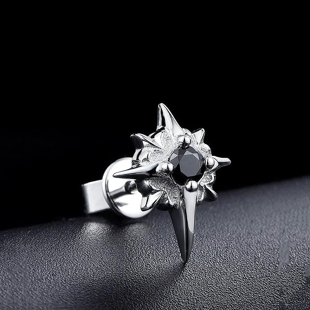 Spike Ear Studs for Men - 1 Pair🙆🏻‍♂️