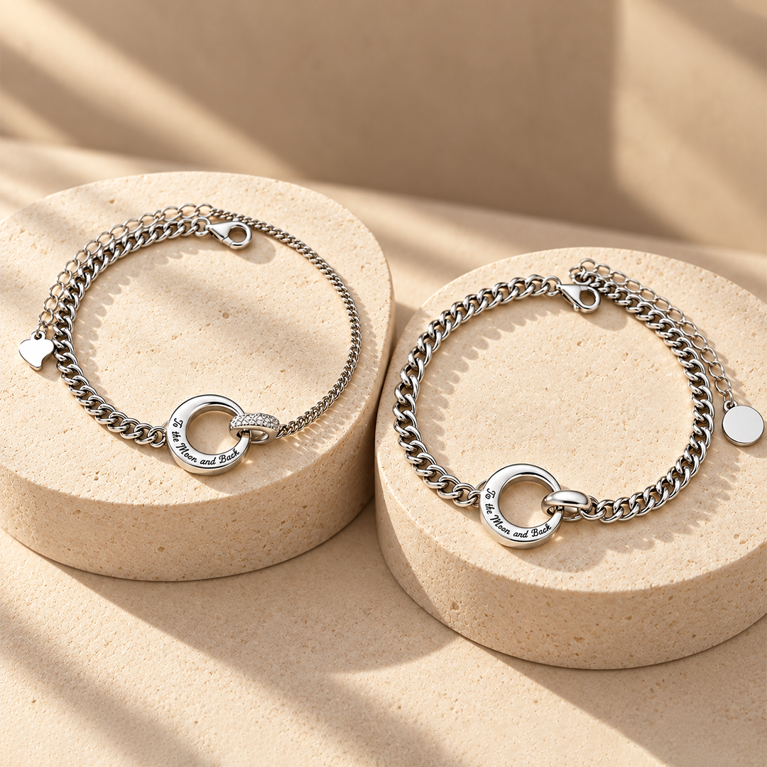 To the Moon and Back | Couple Bracelets