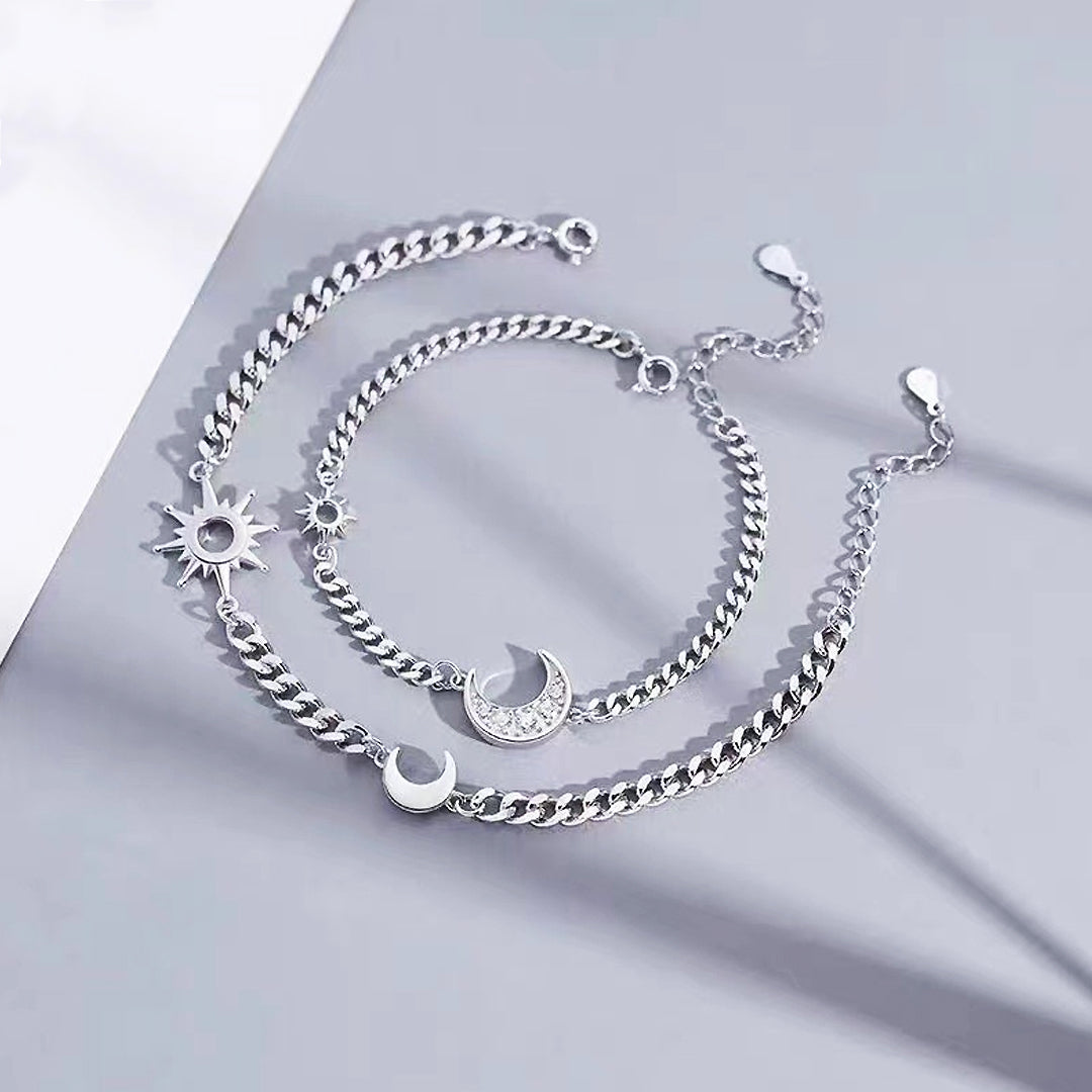 Two Halves of Heaven Couple Bracelets