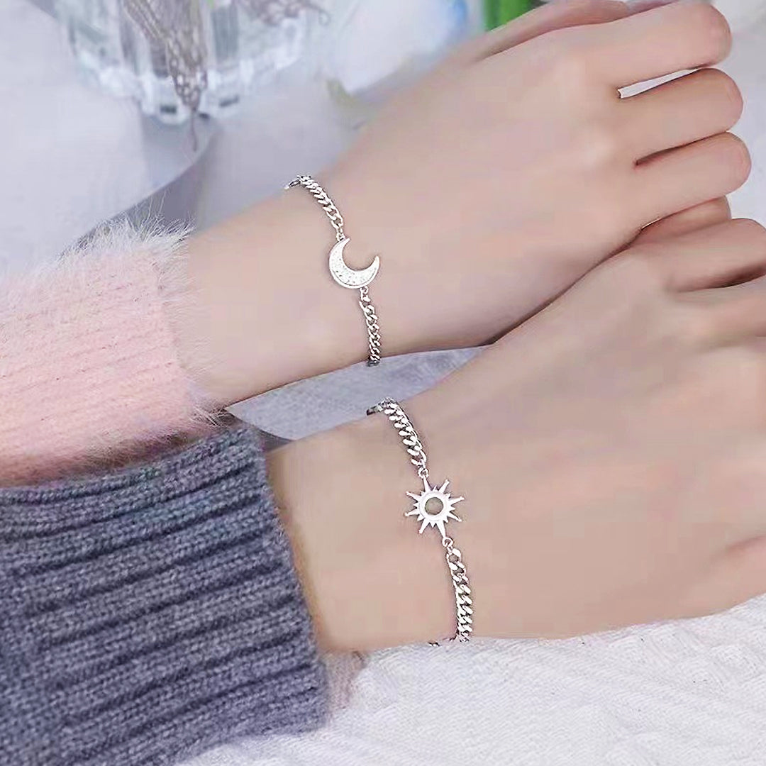 Two Halves of Heaven Couple Bracelets
