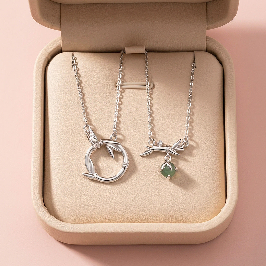 Whispering Leaves | Couple Necklace