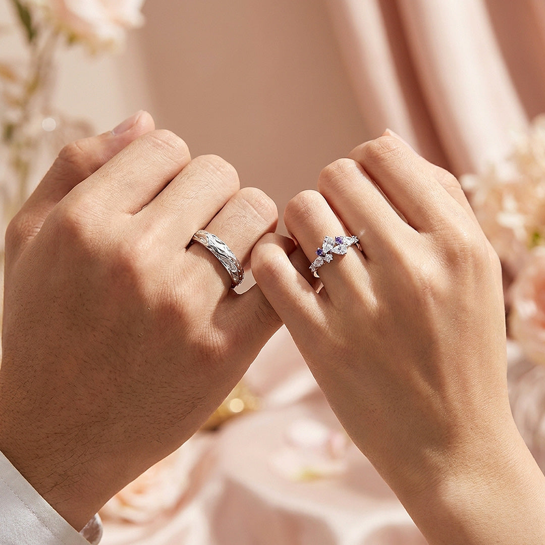 Wisteria | Couple Rings