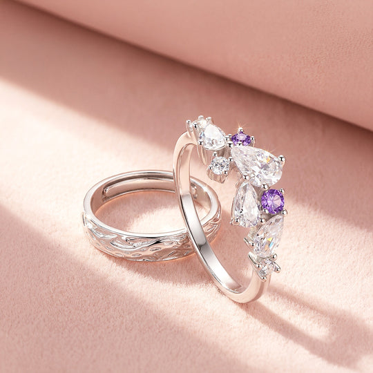 Wisteria | Couple Rings