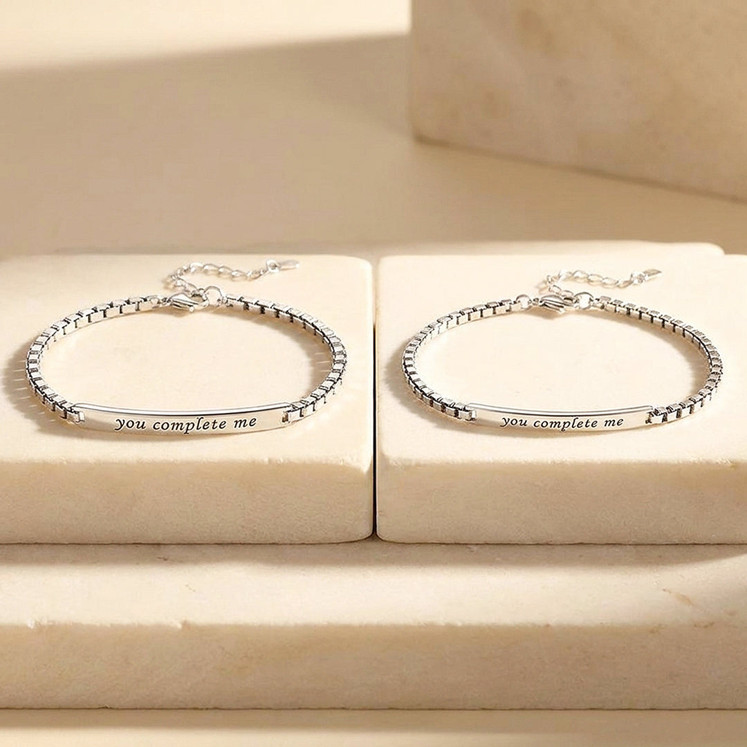 You Complete Me | Couple Bracelets