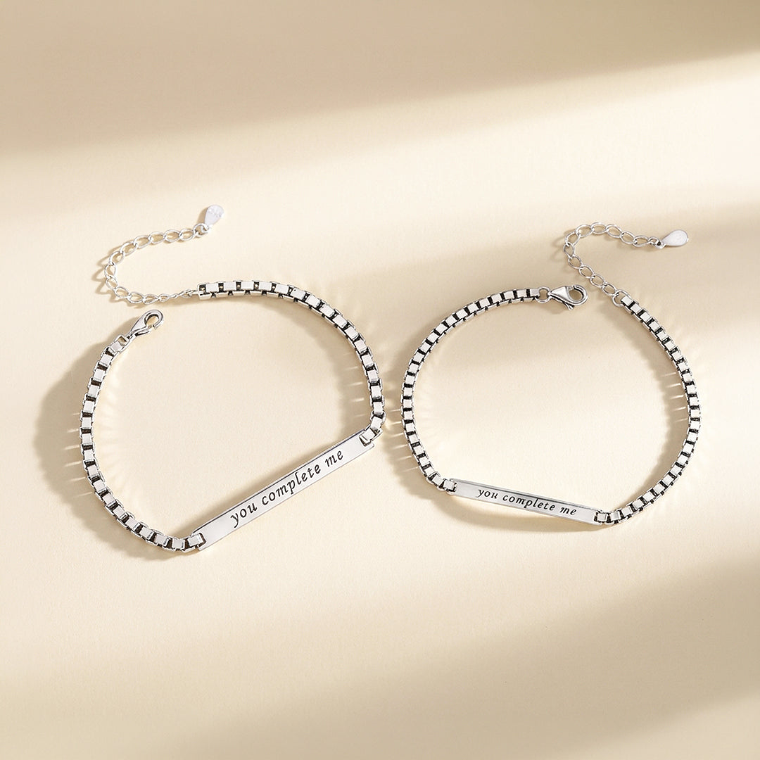 You Complete Me | Couple Bracelets