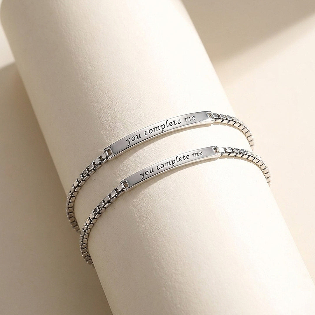 You Complete Me | Couple Bracelets