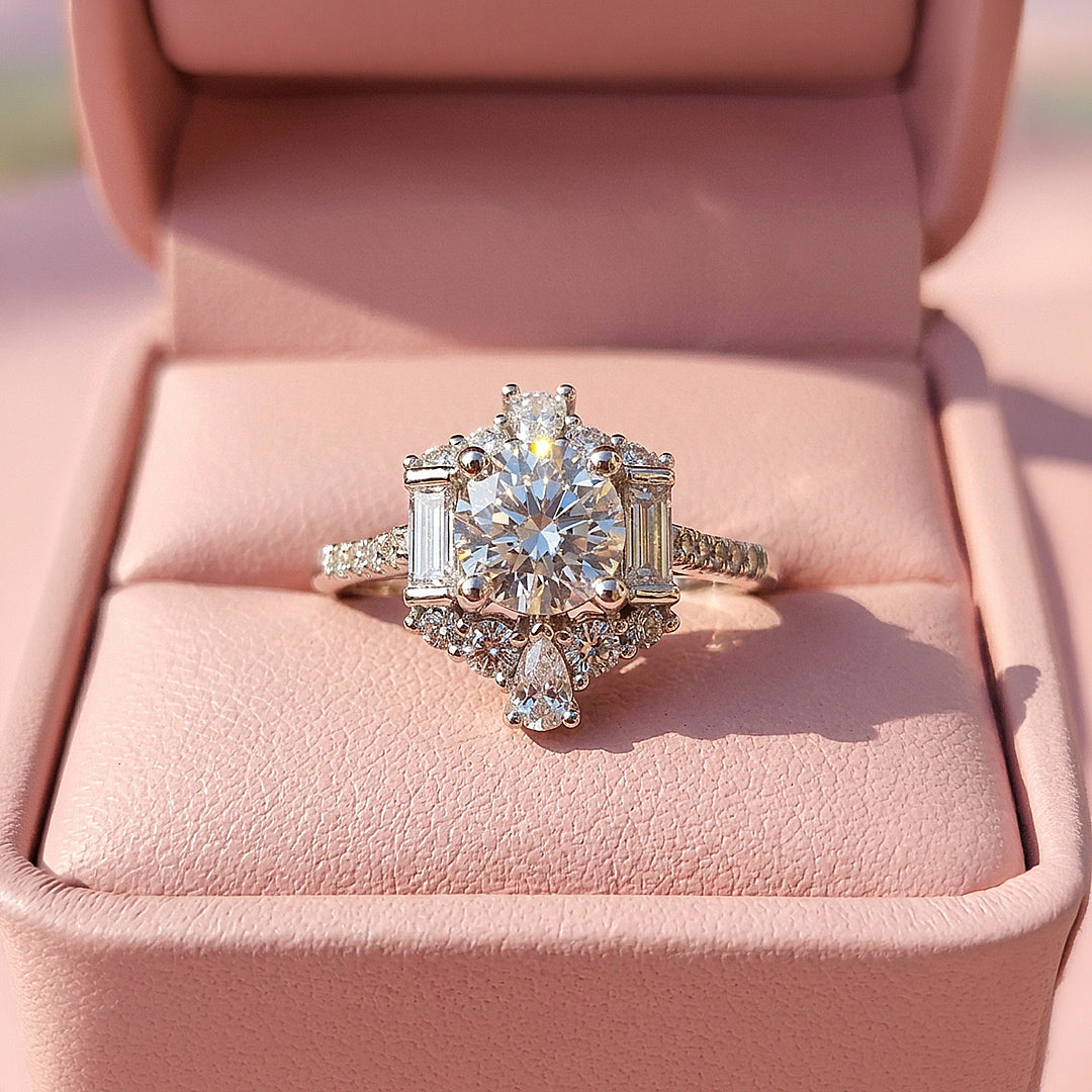 Vintage Cluster Engagement Ring | Clearance | Luxe1870