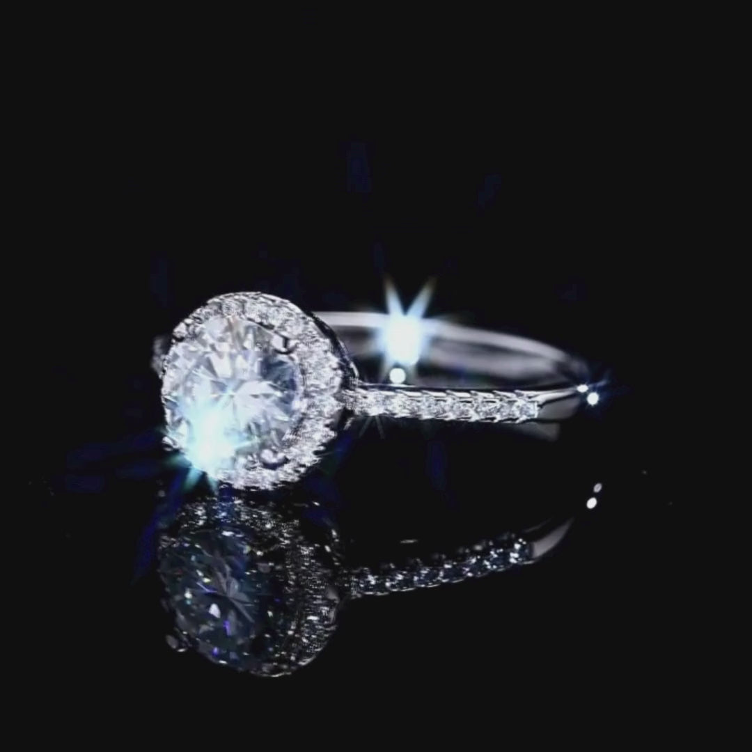 Prm7172: Celestia Halo Solitaire Ring