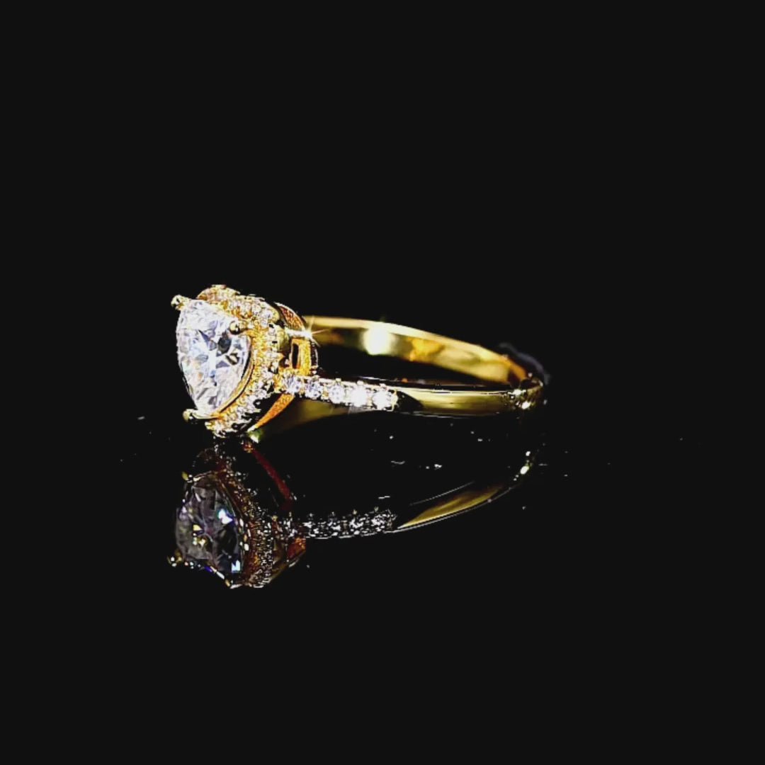 Prm7157 – Éternelle Cœur Halo Ring