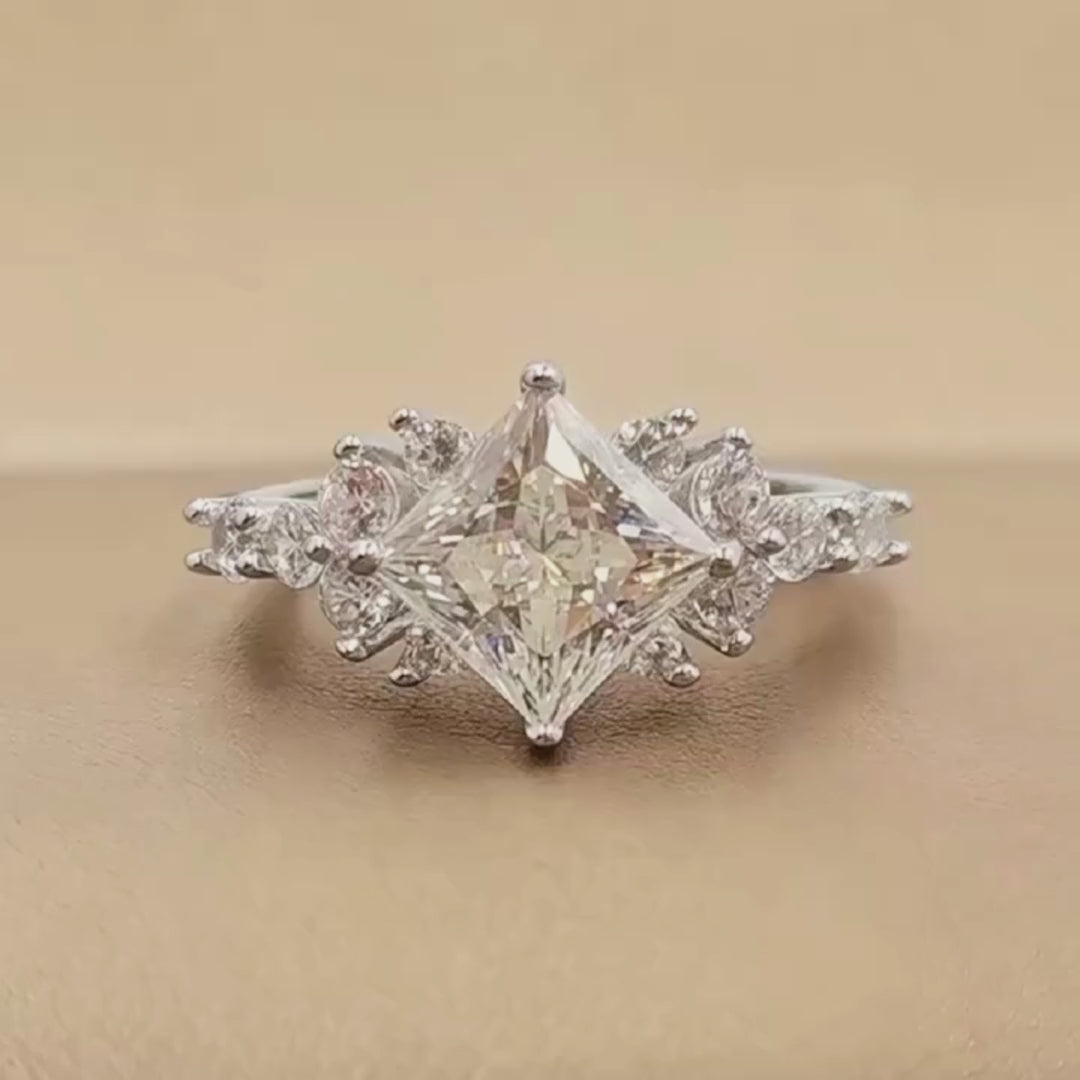 Prm7127: The Moissanite Royal Bloom Ring