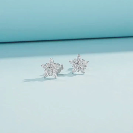 Prm8107: The Moissanite Starburst Stud Earrings