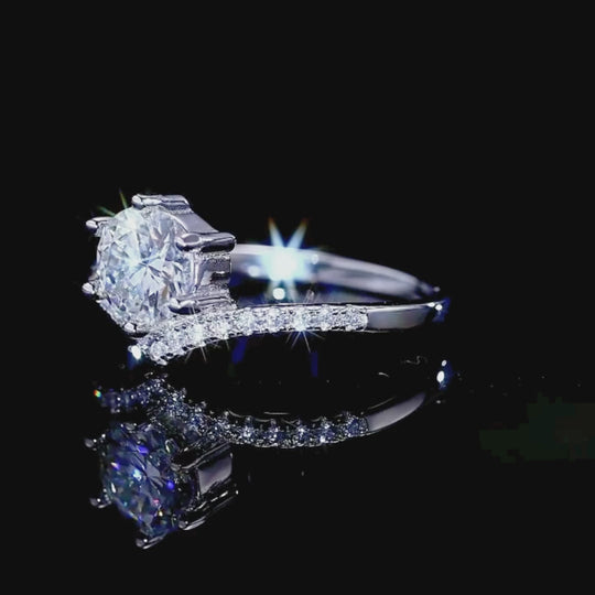 Prm7170: Regal Embrace Solitaire Ring