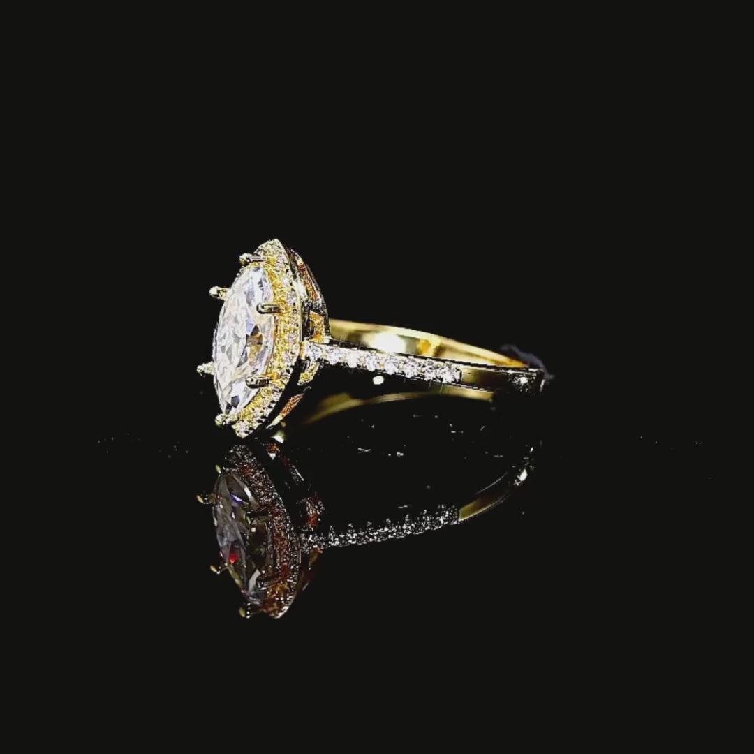 Prm7152 – The Aurelia Marquis Moissanite Ring