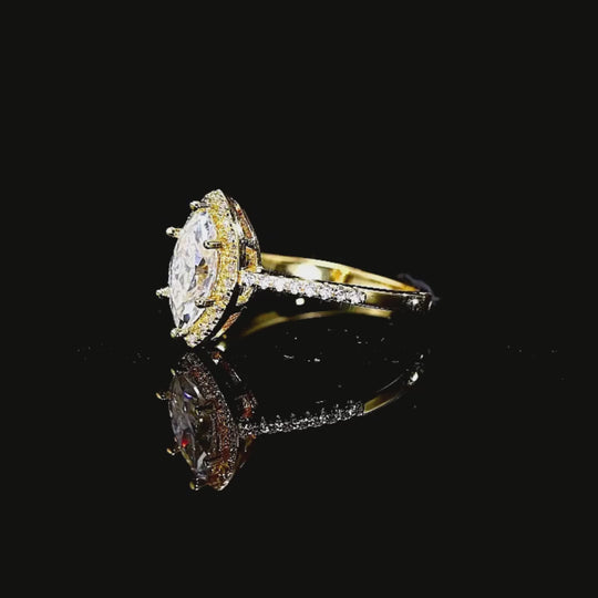 Prm7152 – The Aurelia Marquis Moissanite Ring
