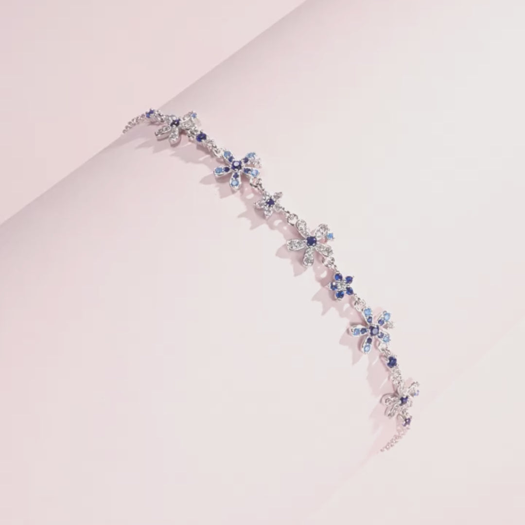 Prm9107: The Sapphire Blossom Bracelet