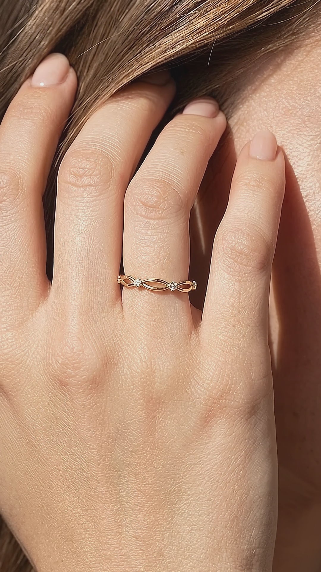 Open Marquise Moissanite Band Ring | 925 Sterling Silver | PRM5047
