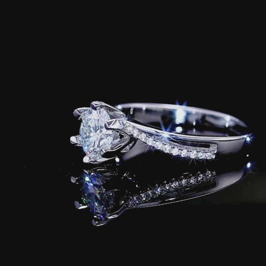 Prm7171: 👑 Princess Élan Solitaire Ring