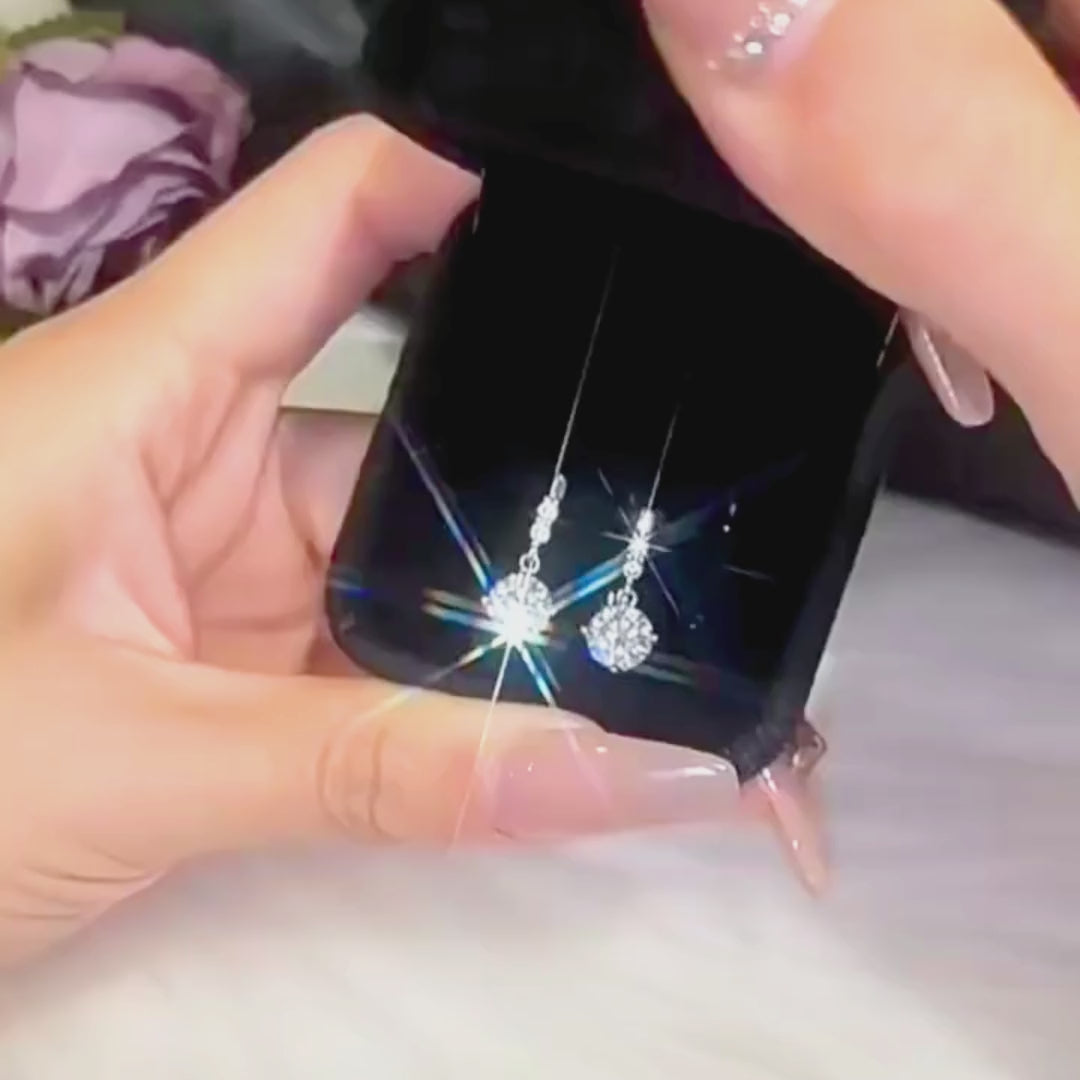 Prm8119: The Moissanite Cascading Drop Earrings