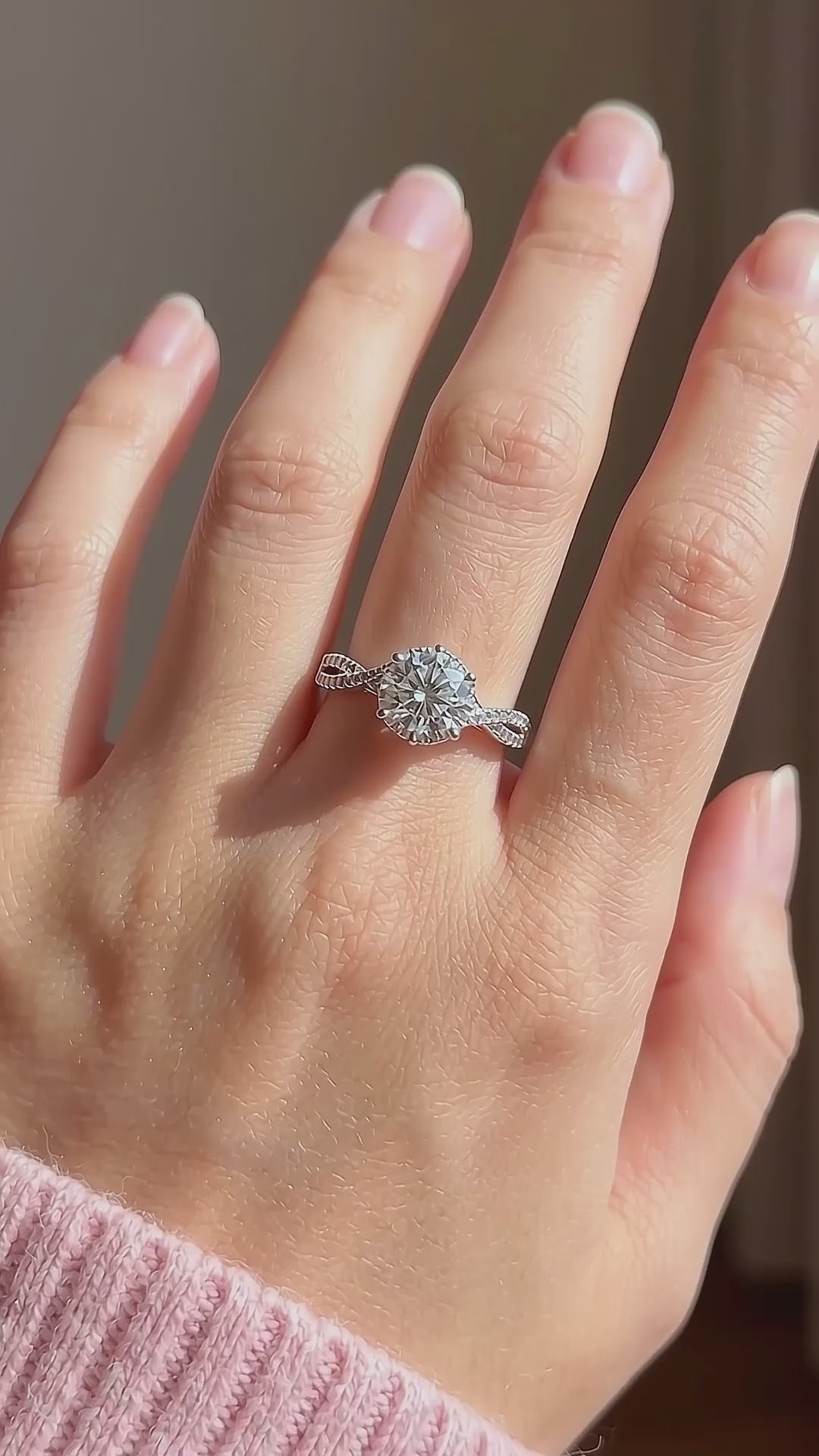 Hexagon Halo Moissanite Ring | 925 Sterling Silver | PRM7126