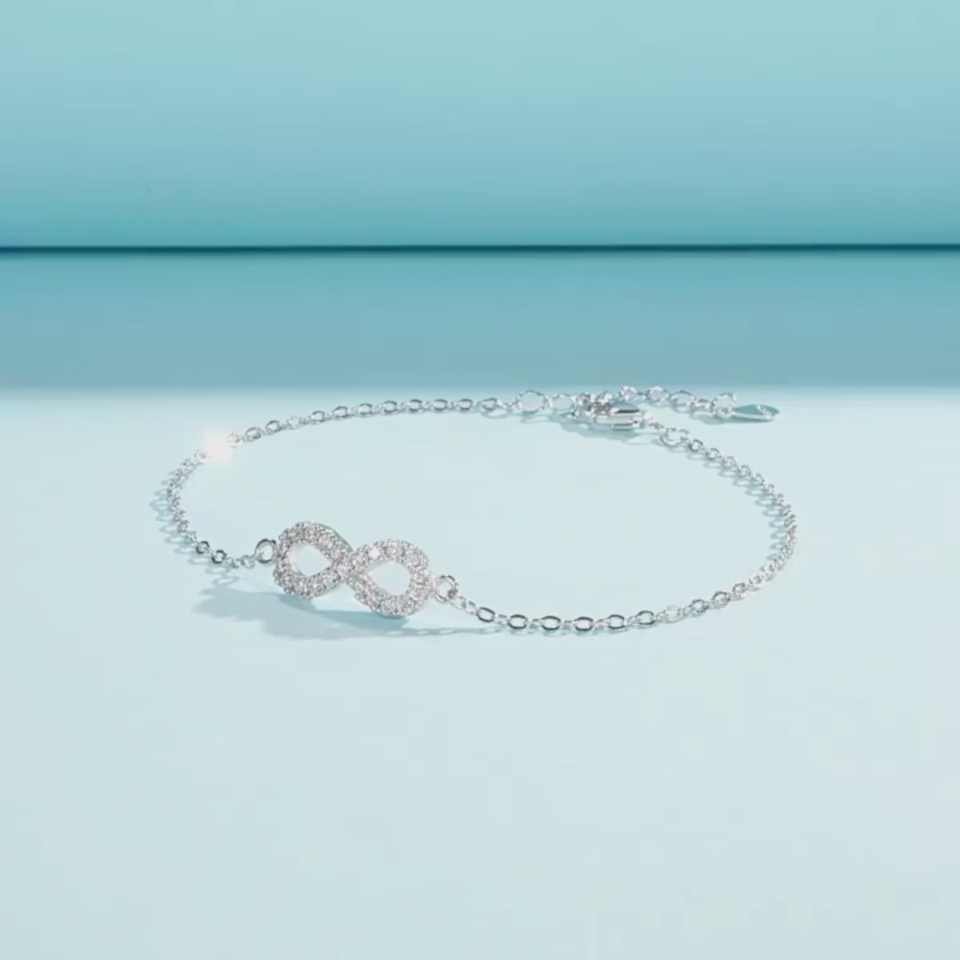 Prm9109: The Eternal Moissanite Infinity Bracelet