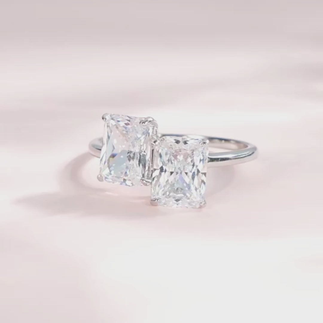 Prm7136: The Radiant Double Cushion Ring