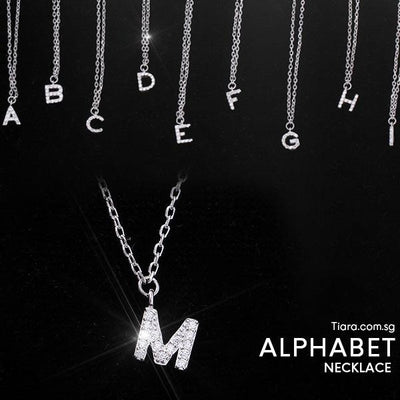 Alphabet Necklace Alphabet Necklace - Tiara.com.sg Singapore Jewelry Shop