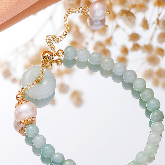 C106 - Jade Beads Bracelet - Tiara.com.sg Singapore Jewelry & Bags