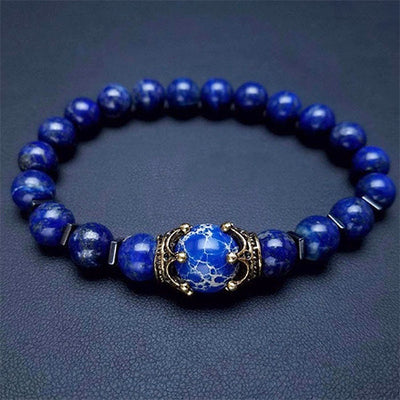 Deep Blue Crown Bracelet - Tiara.com.sg Singapore Jewelry Shop