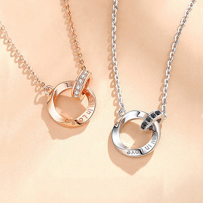 Fall in Love Couple Necklace Necklace - Tiara.com.sg Singapore Jewelry Shop