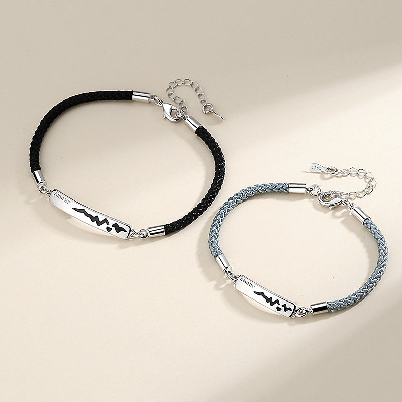 Heart Beat Couple Bracelets Bracelet - Tiara.com.sg Singapore Jewelry Shop