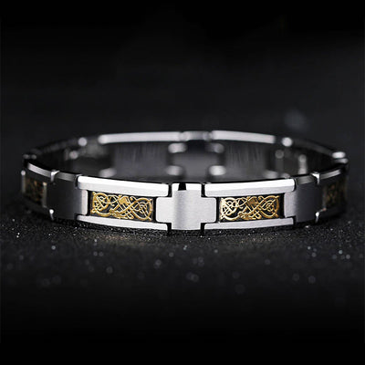 High Polished Tungsten Dragon Design Bracelet Tungsten Bracelets - Tiara.com.sg Singapore Jewelry Shop