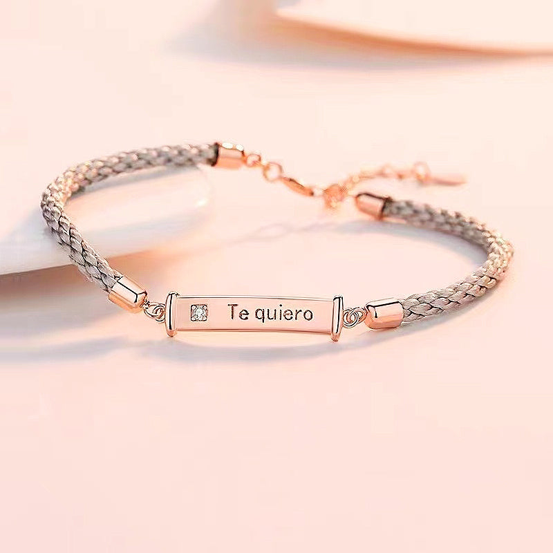 I Want You Couple Bracelets Bracelet - Tiara.com.sg Singapore Jewelry Shop