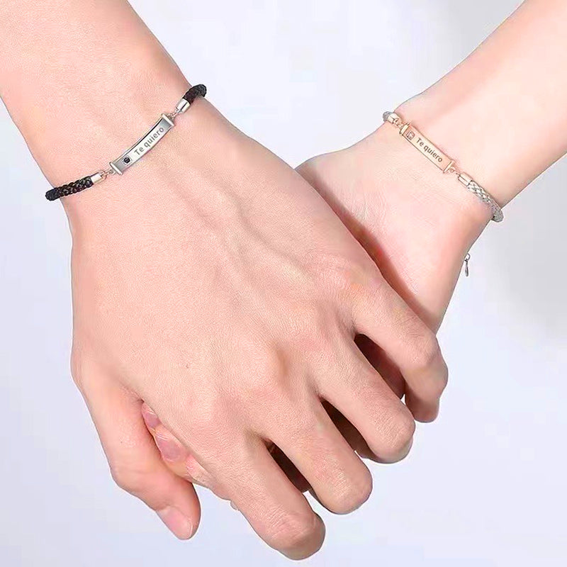 Unique Matching Bracelets For Couples In Silver And 14K, 53% OFF