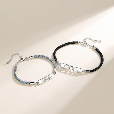 Love Lock Couple Bracelets Bracelet - Tiara.com.sg Singapore Jewelry Shop