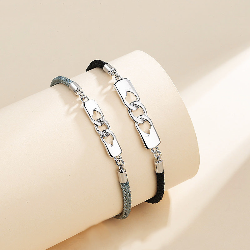 Love Bracelet Metal Bracelets For Couples Couple Bracelet Magneti