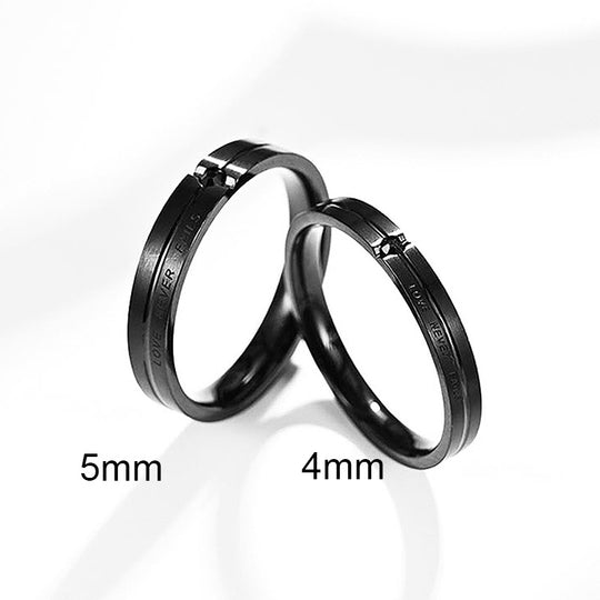 Love Never Fails (Black) Ring - Tiara.com.sg Singapore Jewelry Shop