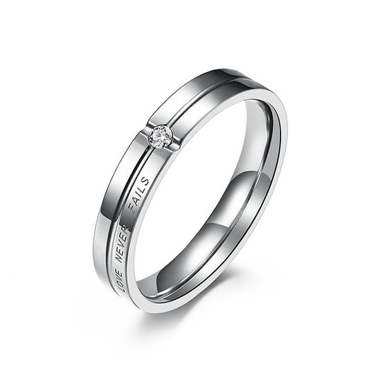 Love Never Fails (Silver) Ring - Tiara.com.sg Singapore Jewelry Shop