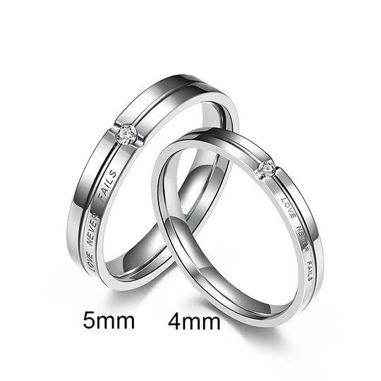 Love Never Fails (Silver) Ring - Tiara.com.sg Singapore Jewelry Shop