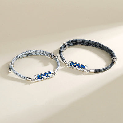 Ocean Deep Couple Bracelets Bracelet - Tiara.com.sg Singapore Jewelry Shop