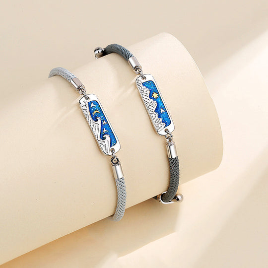 Ocean Deep Couple Bracelets Bracelet - Tiara.com.sg Singapore Jewelry Shop